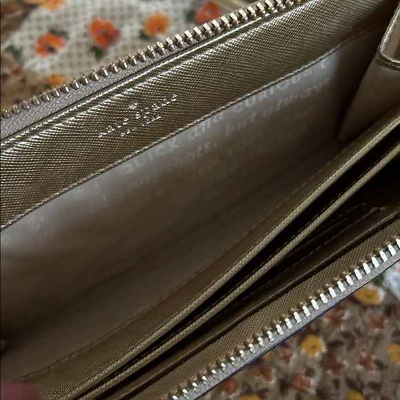 Kate Spade Metallic Gold Wallet/Clutch - Picture 10 of 15